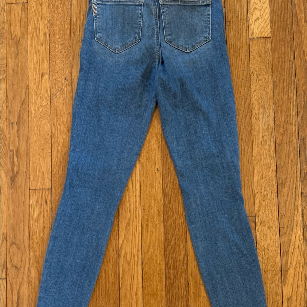 PAIGE Hoxton Ankle Jeans. Blue Mid-Rise Ripped Stretch Denim. Women’s Size 26 - Picture 12 of 12